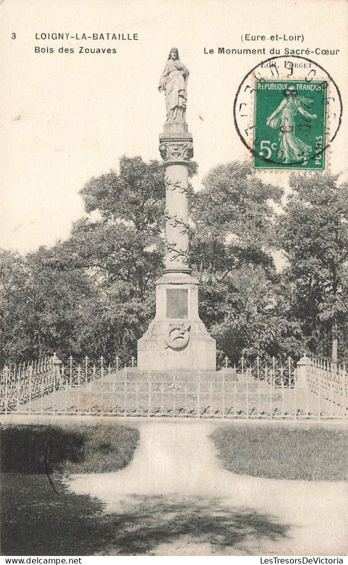 FRANCE - Loigny La Bataille - Le Monument Du Sacré Cœur - Bois Des Zouaves - Carte Postale Ancienne - Loigny