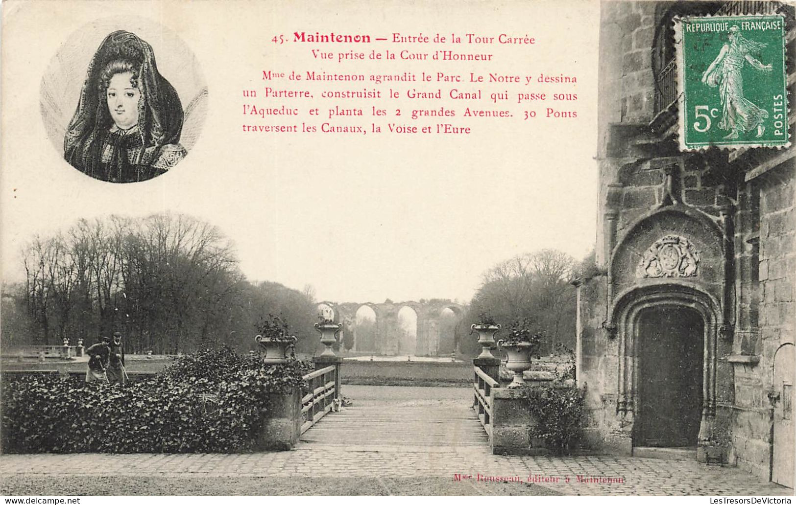 FRANCE - Maintenon - Entrée De La Tour Carrée - Vue Prise De La Cour D'honneur - Carte Postale Ancienne - Maintenon