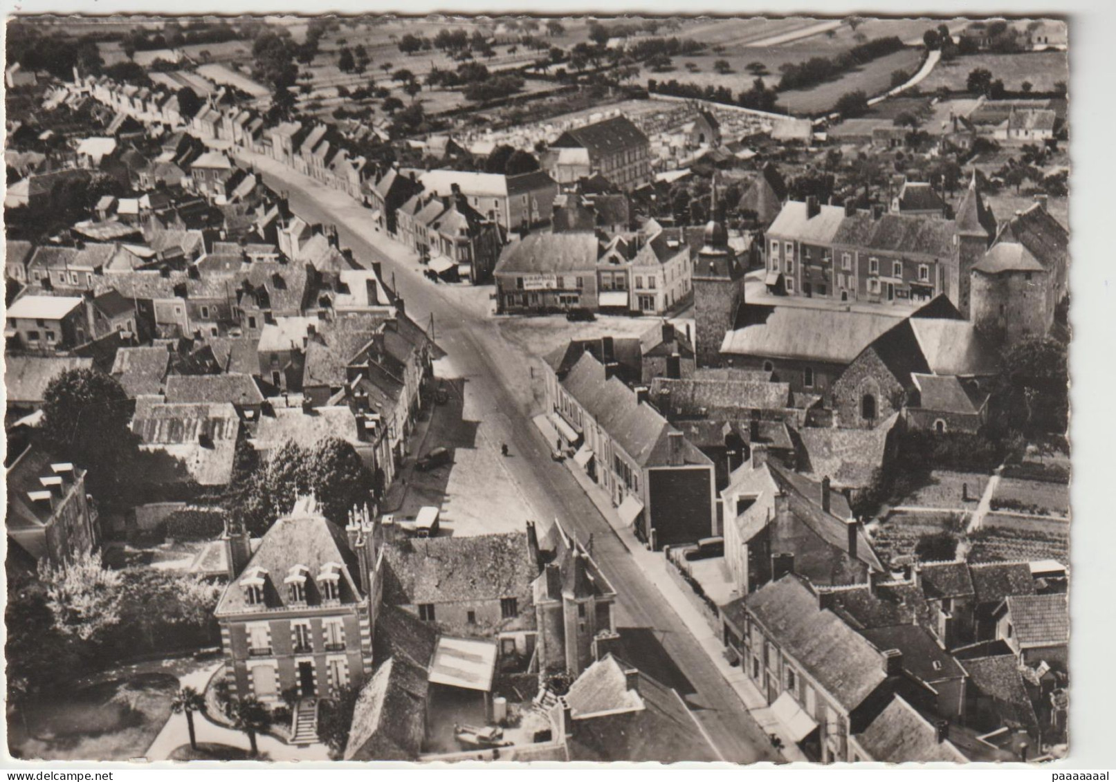 BOULOIRE  VUE AERIENNE LA RUE NATIONALE - Bouloire