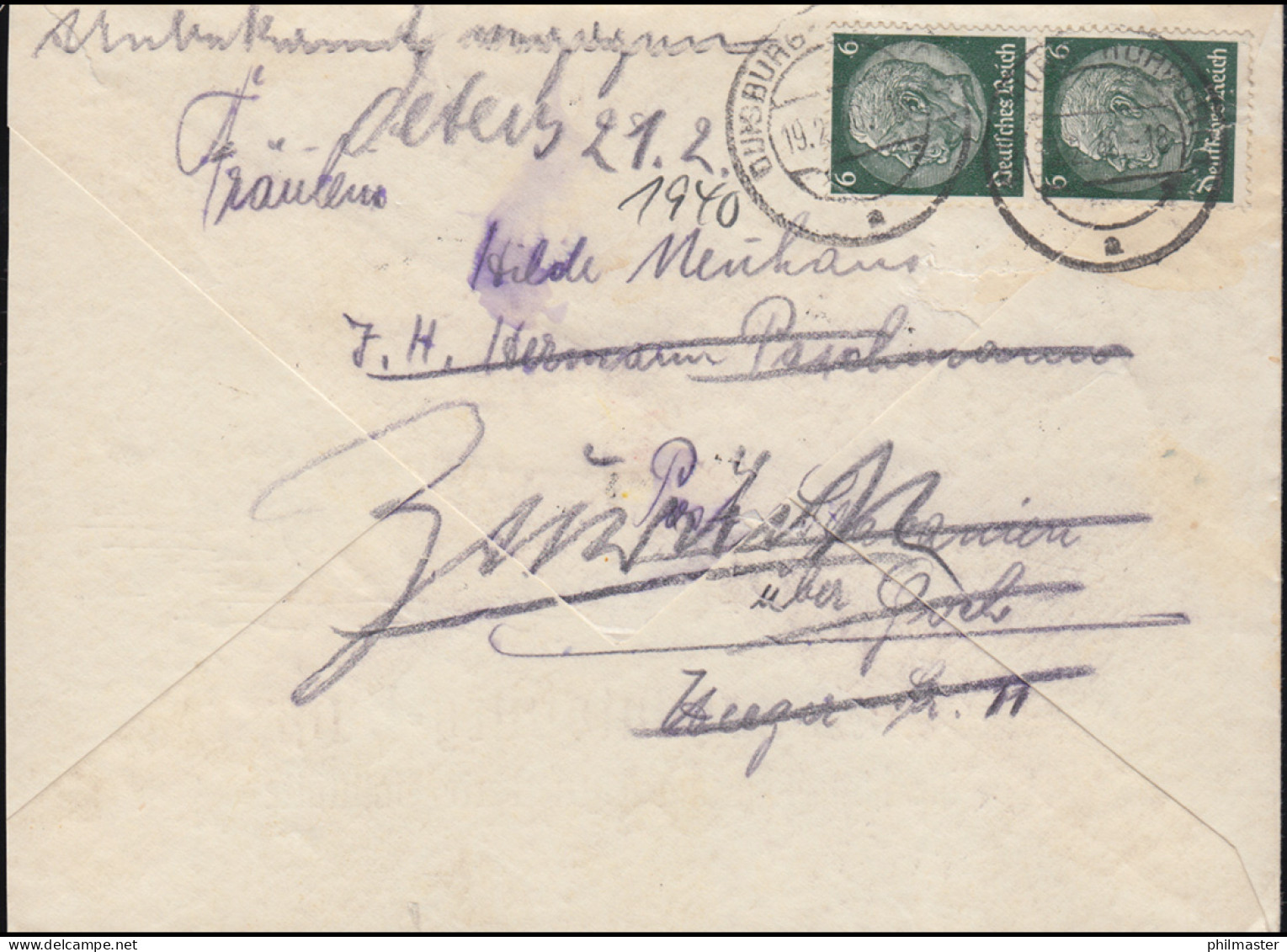 Schmuck-Brief Postkutsche Duisburg-Ruhrort Historische & Sehenswerte Gaststätte - Postkoetsen