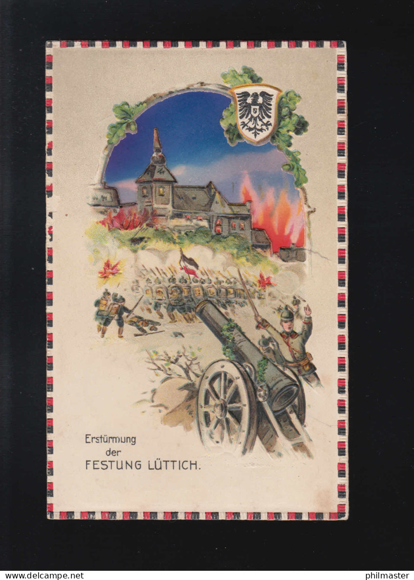 Erstürmung Der Festung Lüttich, Krieg Kanonen Reichsadler, Ungebraucht - Contre La Lumière