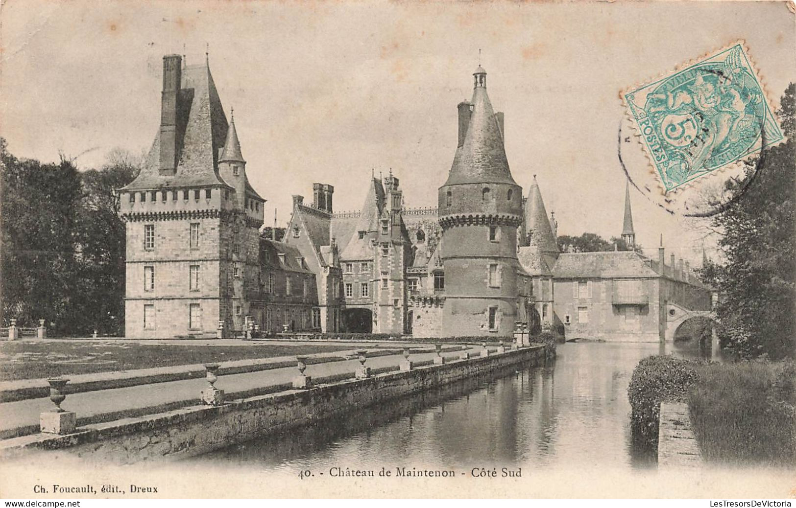 FRANCE - Maintenon - Château - Côté Sud - Carte Postale Ancienne - Maintenon