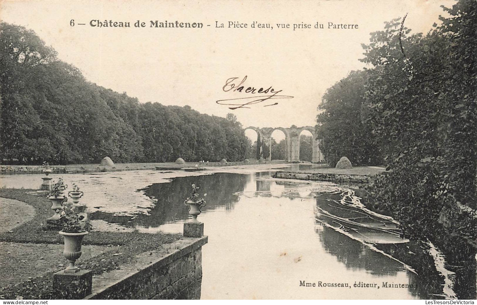 FRANCE - Maintenon - Château - La Pièce D'eau - Vue Prise Du Parterre - Carte Postale Ancienne - Maintenon