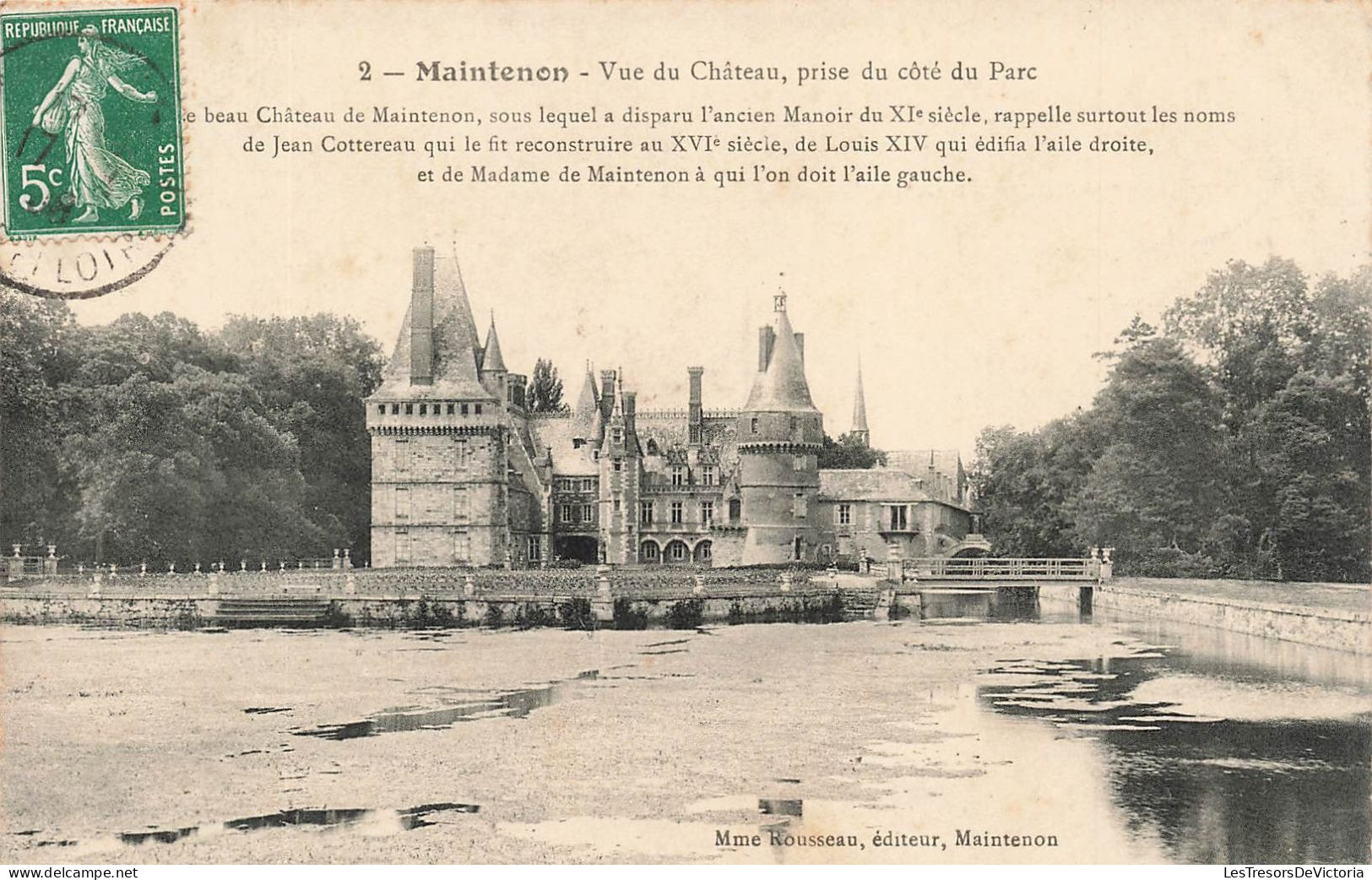 FRANCE - Maintenon - Vue Du Château - Prise Du Côté Du Parc - Carte Postale Ancienne - Maintenon