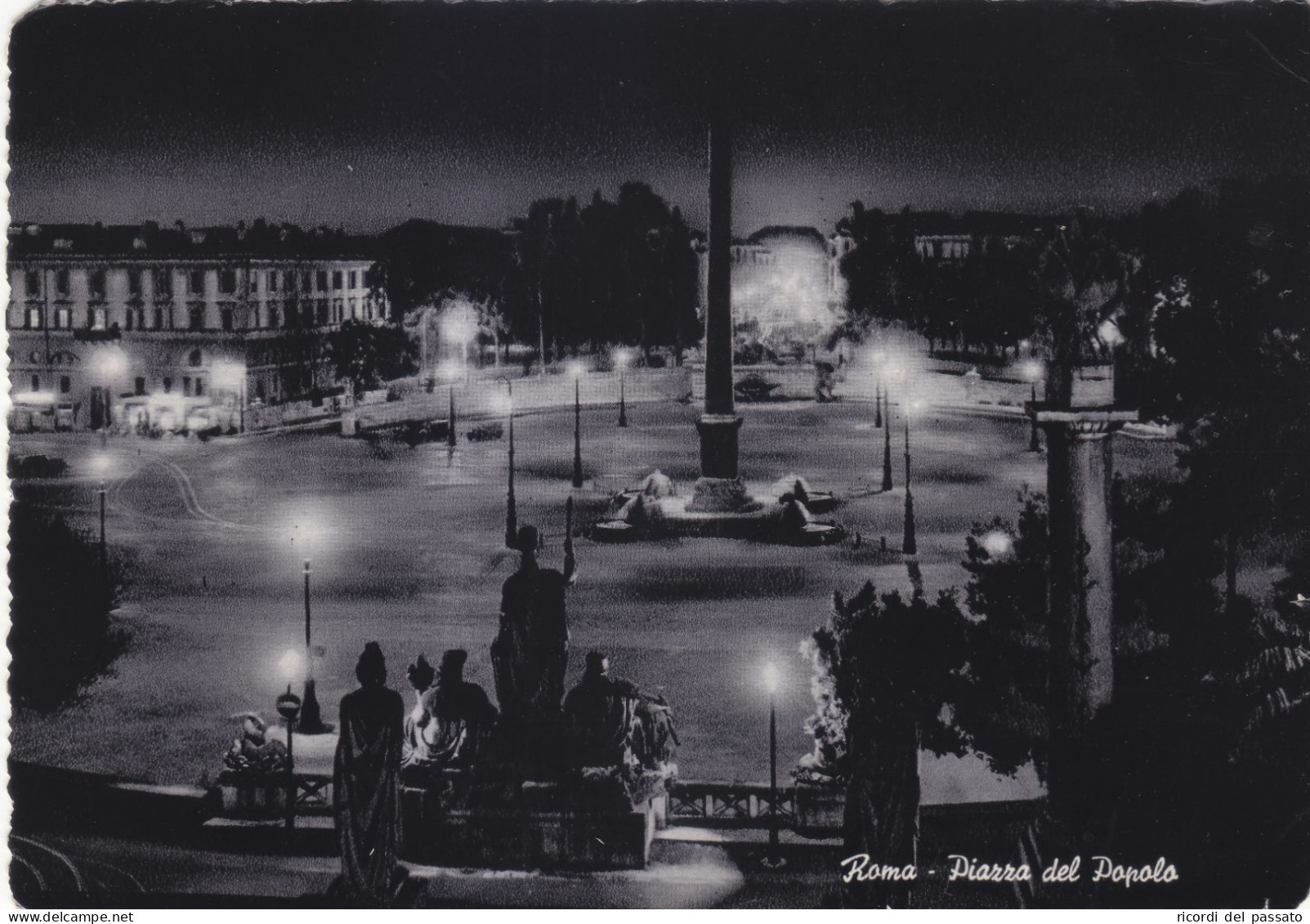 Cartolina Roma - Piazza Del Popolo - Places & Squares