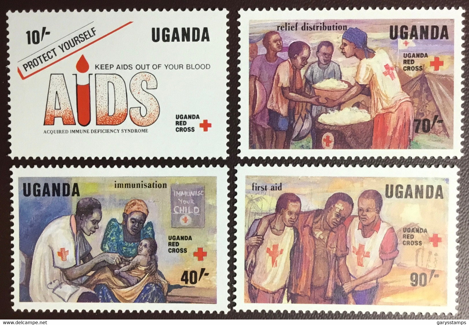 Uganda 1988 Red Cross Anniversary MNH - Uganda (1962-...)