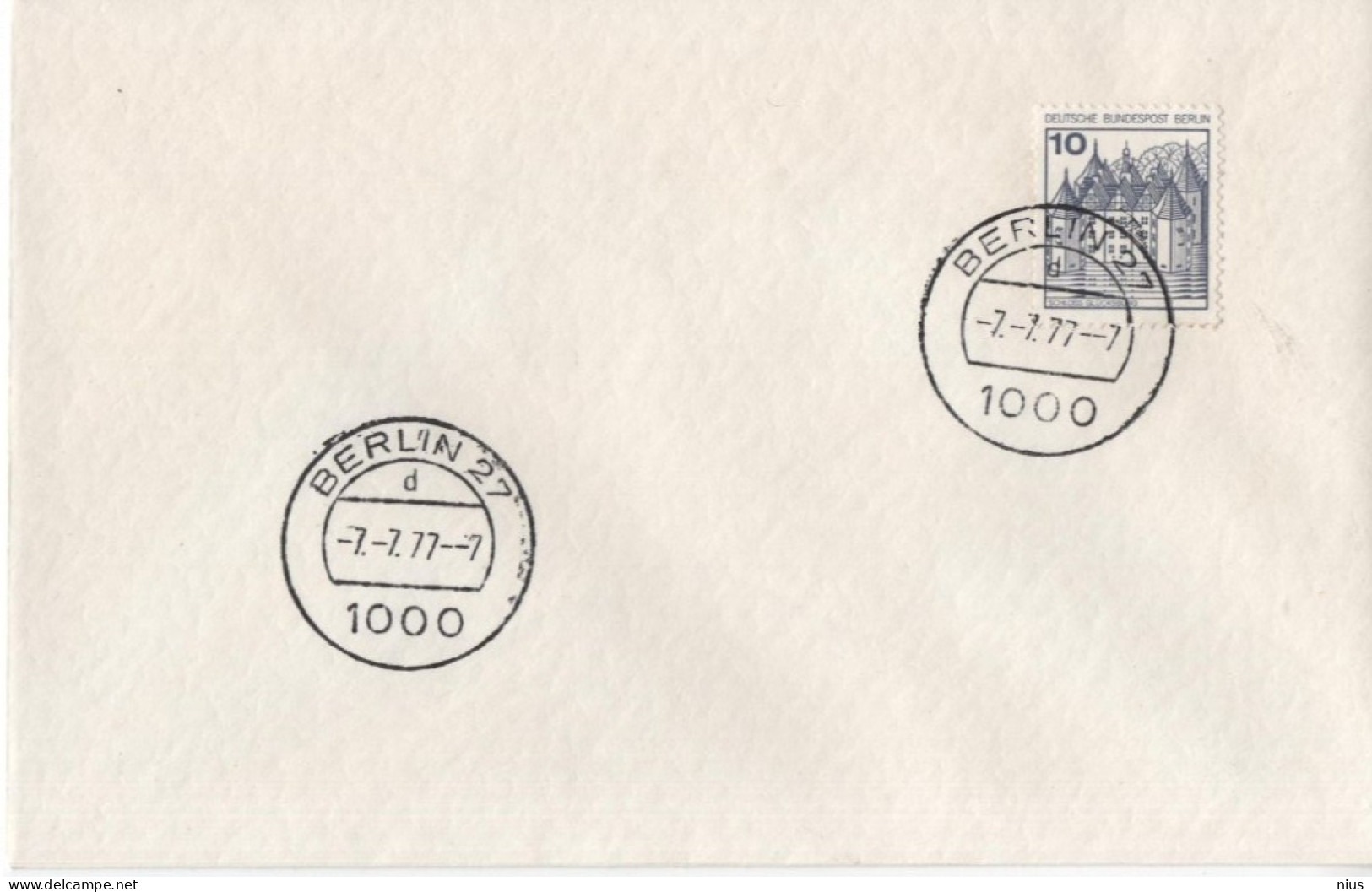 Germany Deutschland 1977 FDC Schloss Glucksburg, Canceled In Berlin - 1971-1980