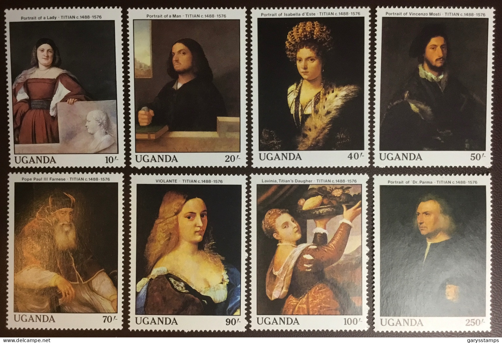 Uganda 1988 Titian Anniversary Paintings MNH - Uganda (1962-...)