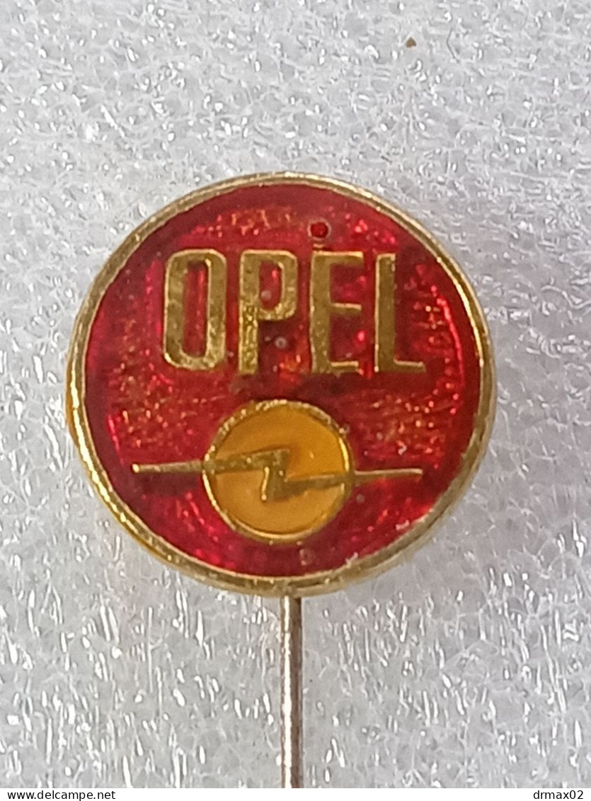 OPEL Auto Moto Industry / Car OLD LOGO Voiture - Vintage Pin Badge Yugoslavia '60 - Opel