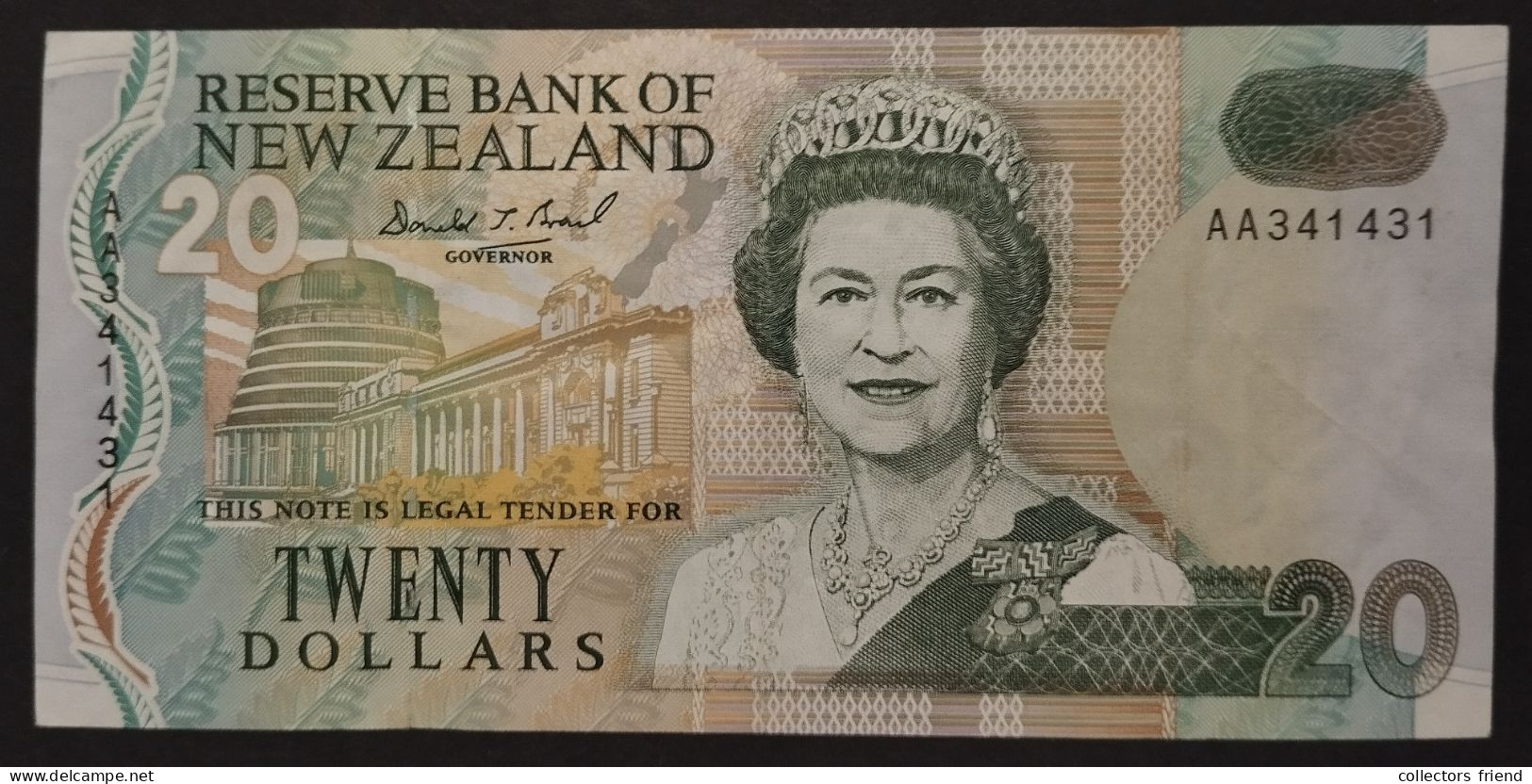 New Zealand 20 Dollar Year 1992 XF - New Zealand