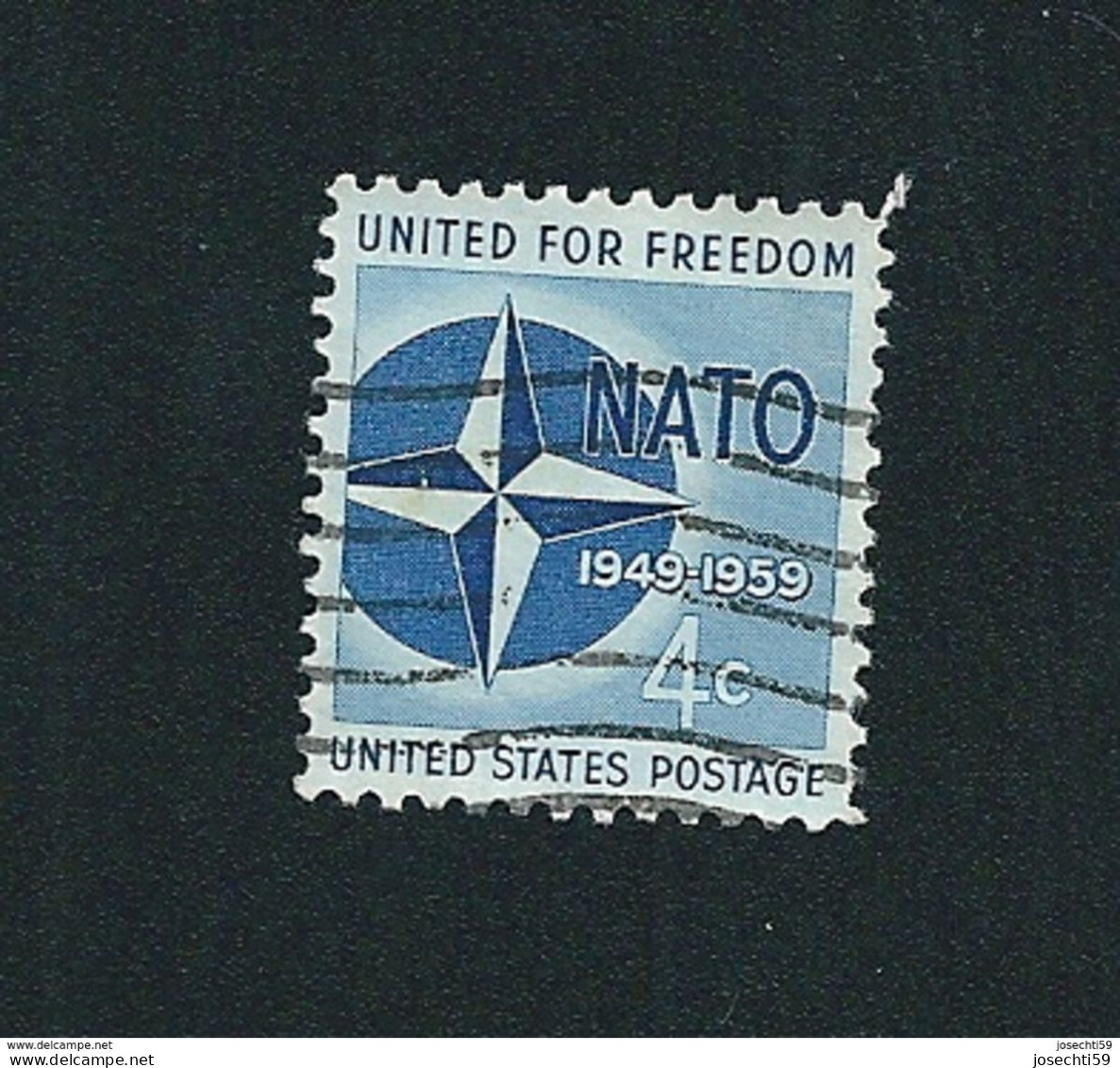 N° 666 	 USA - United For Freedom, NATO  Timbre Etats-Unis  Oblitéré - Oblitérés