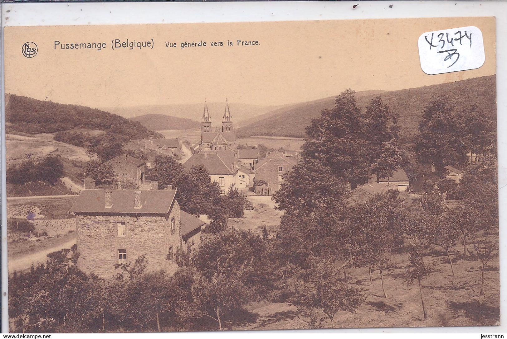 VRESSE-SUR-SEMOIS- PUSSEMANGE- VUE GENERALE VERS LA FRANCE - Vresse-sur-Semois