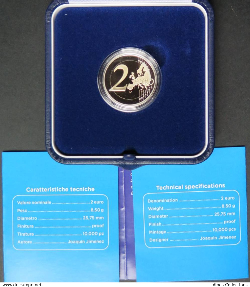 IT20022.9 - COFFRET BE ITALIE - 2 Euros Comm. 35 Ans Du Programme Erasmus - 2022 - Italia