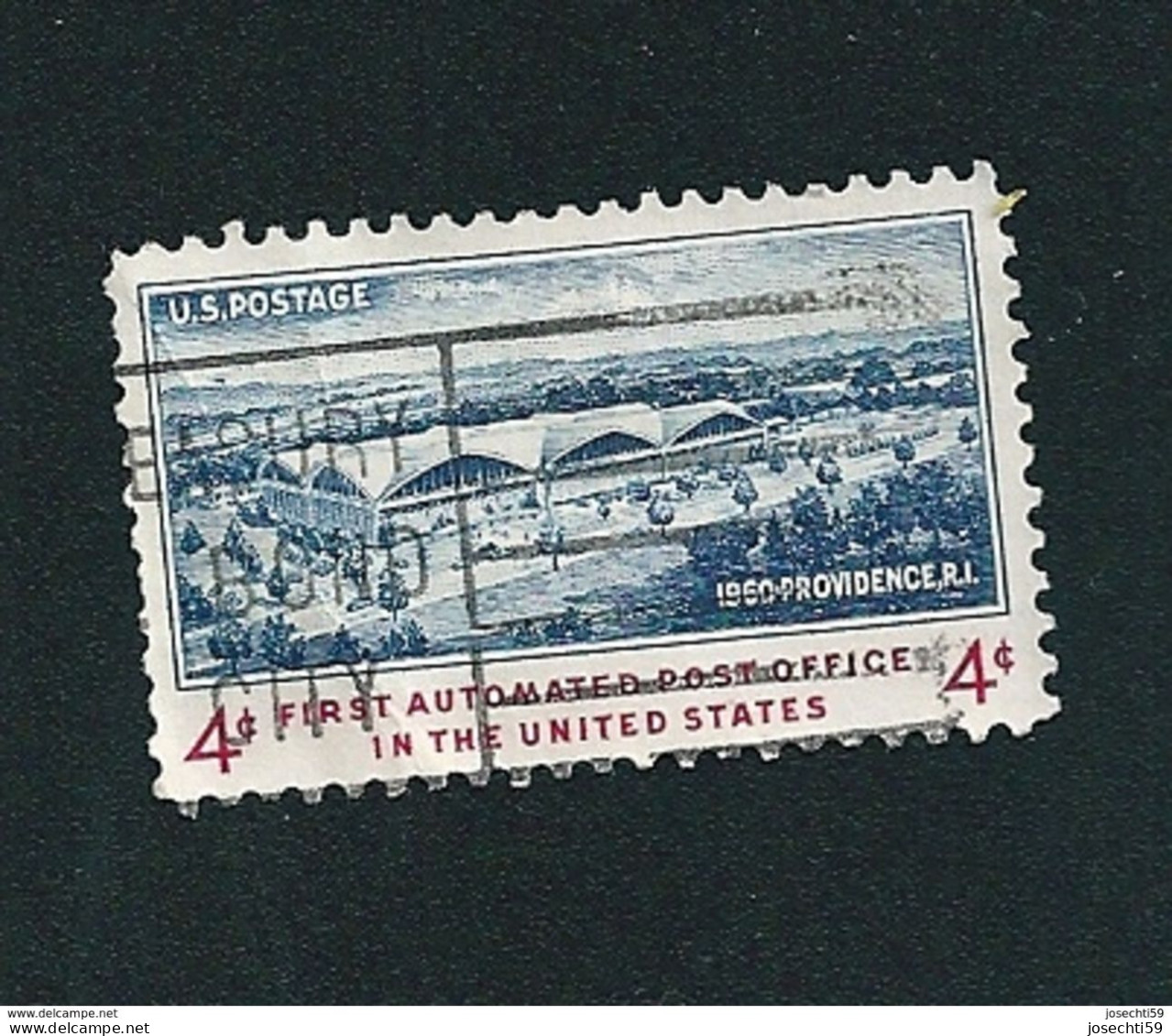 N° 701 Inauguration Du 1er Bureau De Poste Automatique, à Providence  Timbre Etats-Unis (1960) Oblitéré USA - Used Stamps