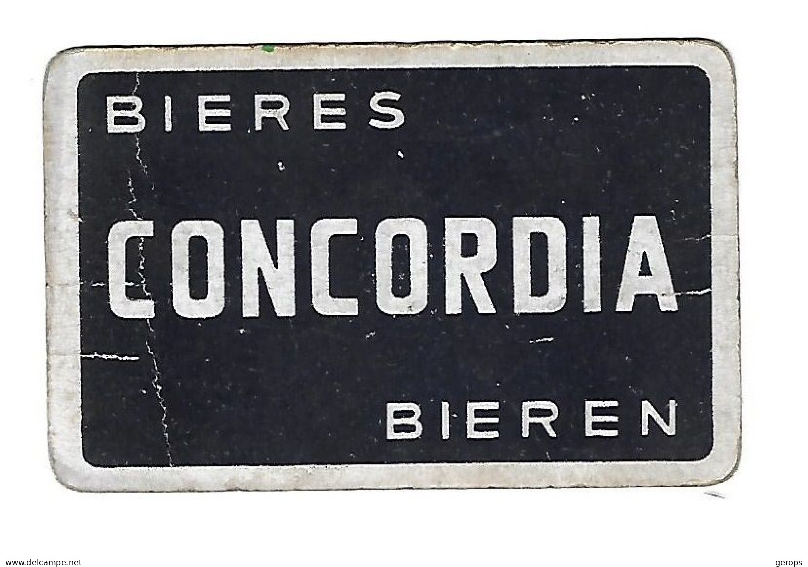 233a 1 Losse Speelkaart Brij. Concordia Geraarsbergen (beschadigd) - Altri & Non Classificati
