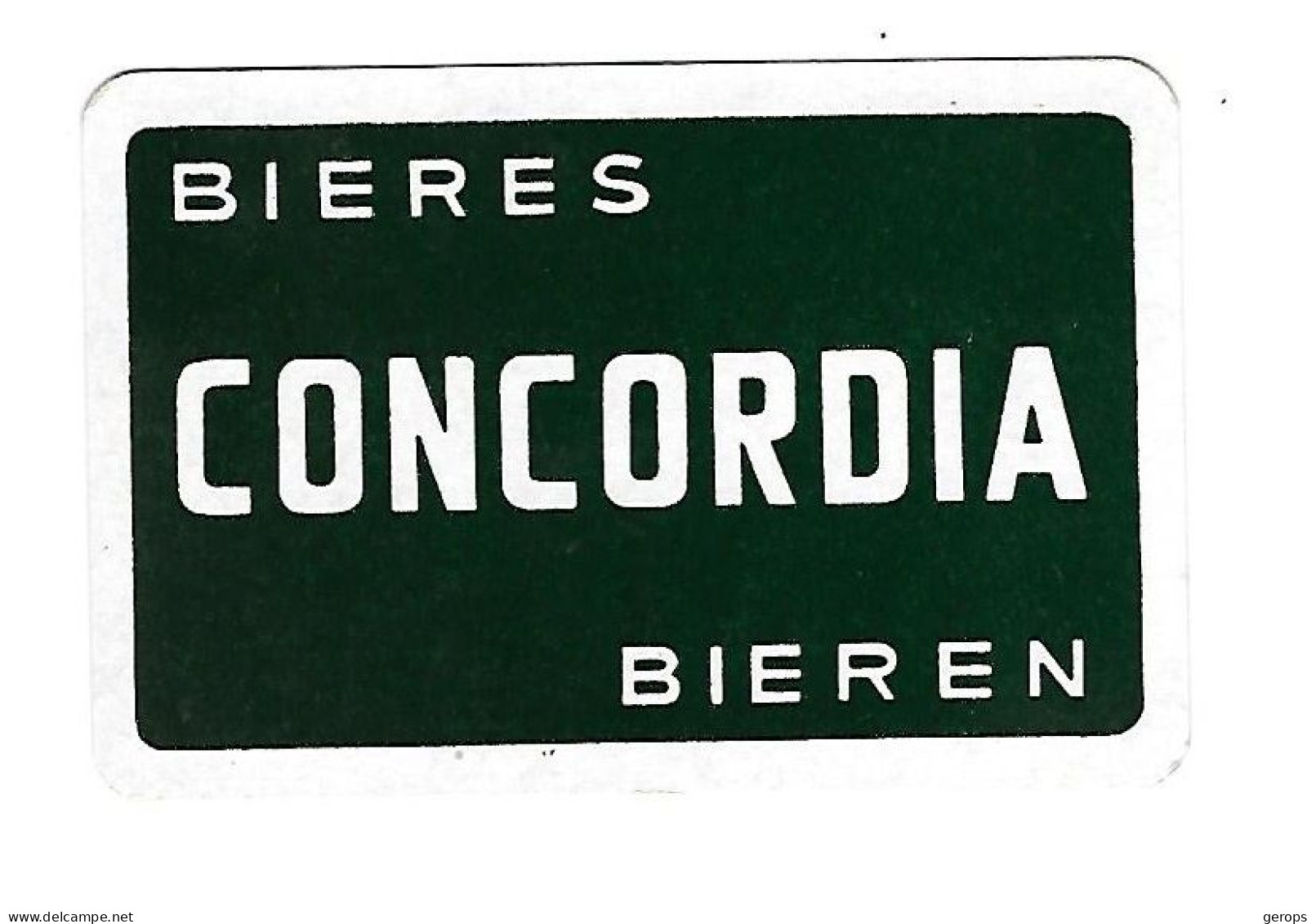 234a 1 Losse Speelkaart Brij. Concordia Geraarsbergen - Autres & Non Classés