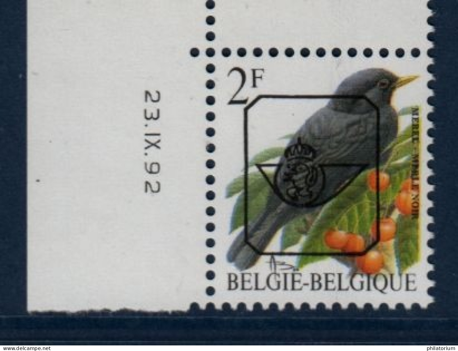 Belgique België, **, Yv Preo 491, Mi 2510xV, Merle Noir, - Typos 1986-96 (Vögel)