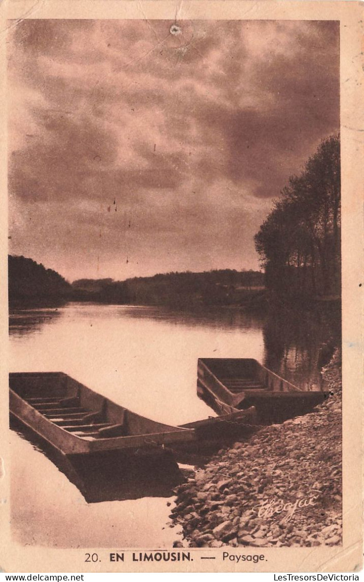 FRANCE - En Limousin - Paysage - Barques - Carte Postale Ancienne - Limousin