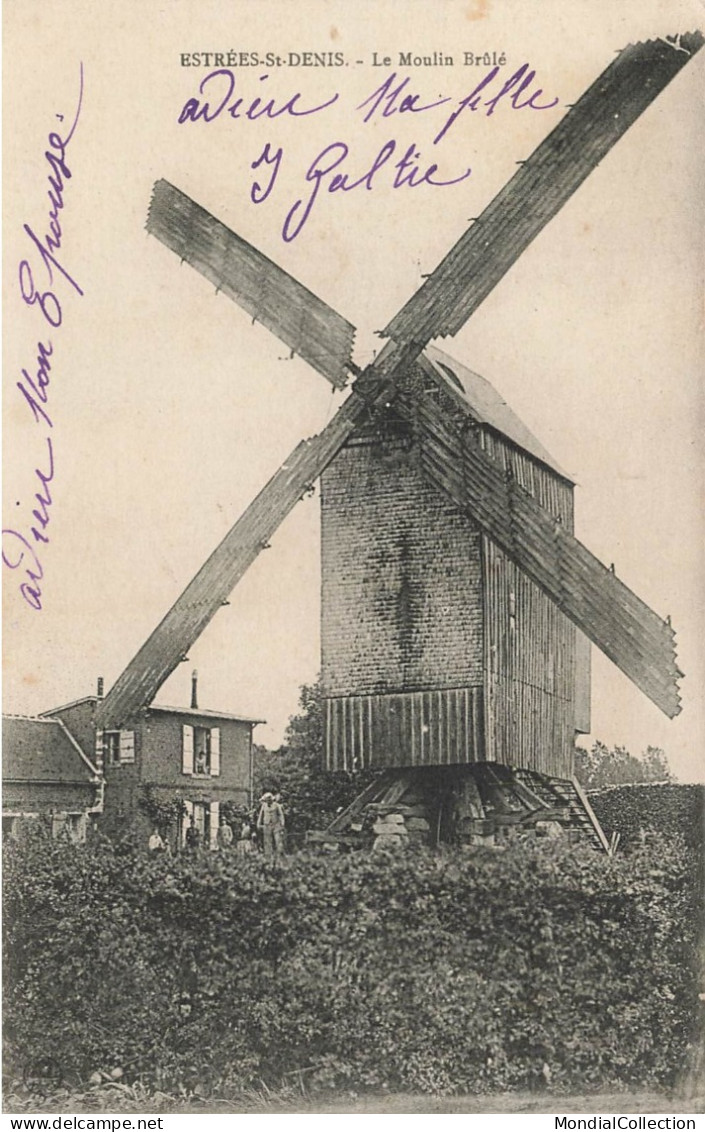 MIKI-AP4-048- 60 ESTREES ST DENIS LE MOULIN BRULE MILL MOLEN - Estrees Saint Denis