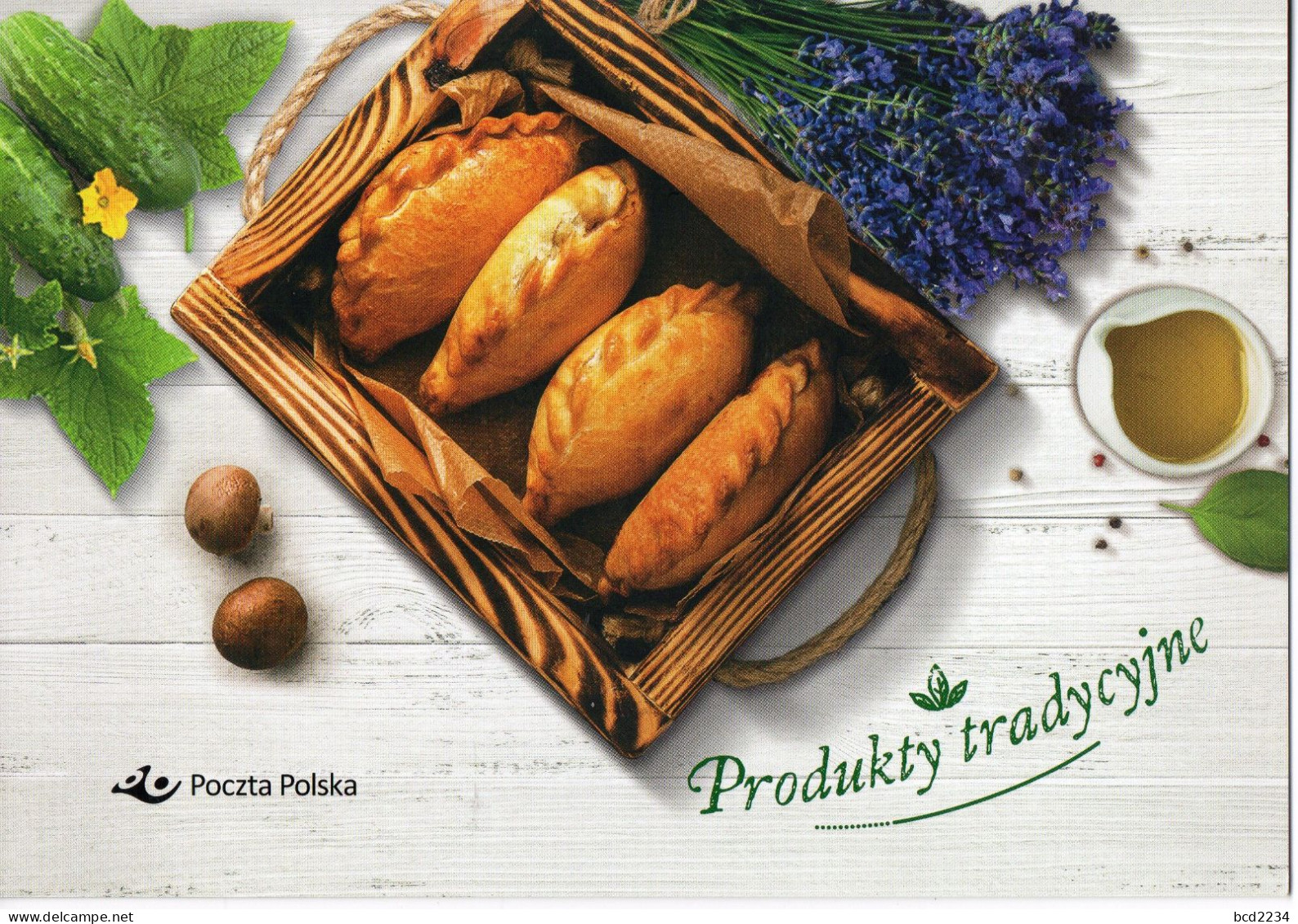 POLAND 2022 POLISH POST OFFICE LIMITED EDITION FOLDER: POLISH TRADITIONAL FOOD PRODUCTS SOJKA MAZOWIECKA BAKED DUMPLING - Briefe U. Dokumente