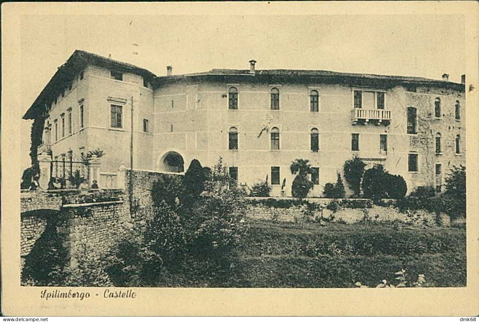 SPILIMBERGO ( PORDENONE ) CASTELLO - EDIZIONE ARDUINO - SPEDITA 24 LUGLIO 1945 (19449) - Pordenone