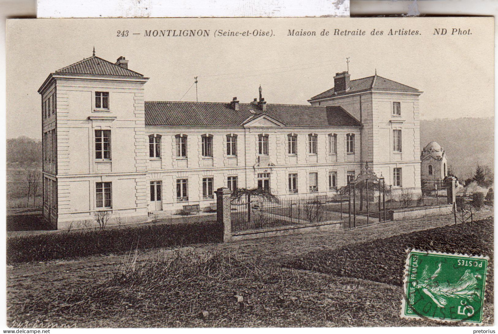 DEPT 95 / MONTLIGNON - MAISON DE RETRAITE DES ARTISTES - 1919 - Montlignon