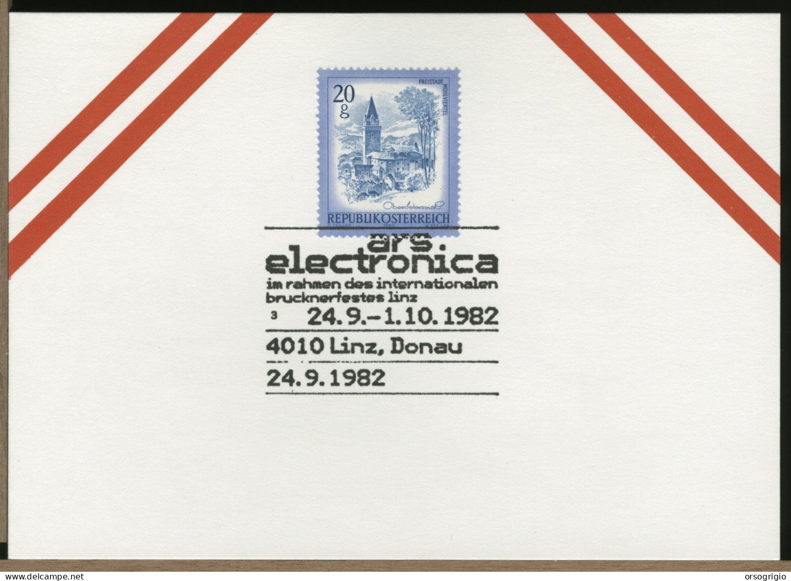 AUSTRIA OSTERREICH  -  LINZ - 1982 - ARS  ELECTRONICA - Lettres & Documents