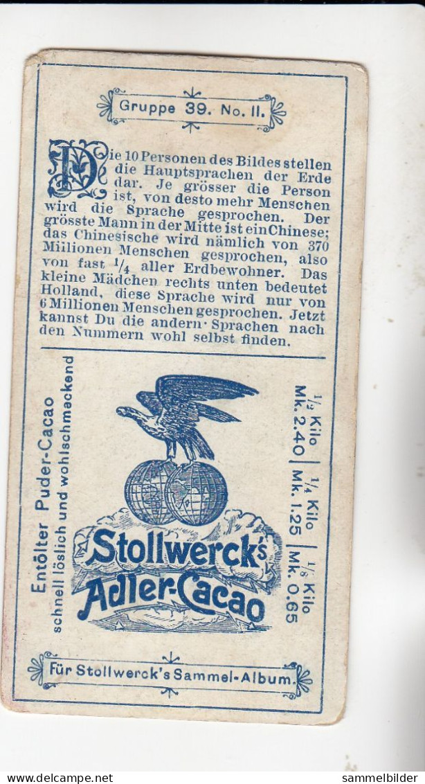 Stollwerck Album No 2 Statistische Tabellen Gruppe 39 #2 Von 1898 SELTEN - Stollwerck