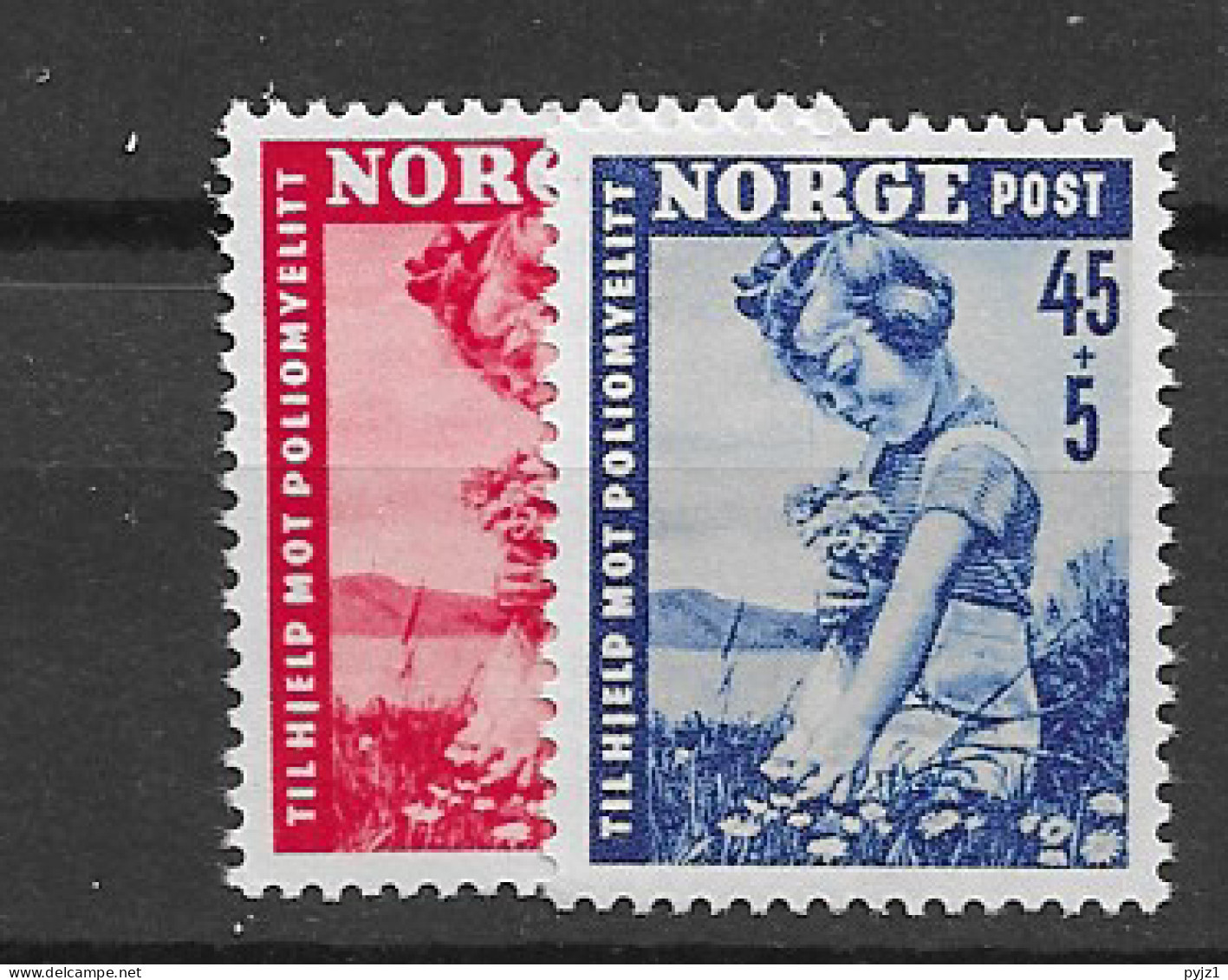 1950 MNH Norway Mi 351-52 Postfris** - Neufs