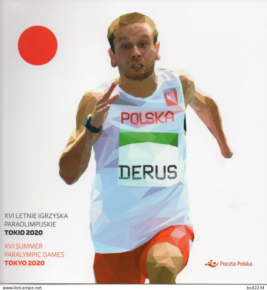 POLAND 2020 POLISH POST OFFICE SPECIAL LIMITED EDITION FOLDER: XVI SUMMER PARALYMPIC OLYMPIC GAMES TOKIO TOKYO JAPAN - Verano 2020 : Tokio