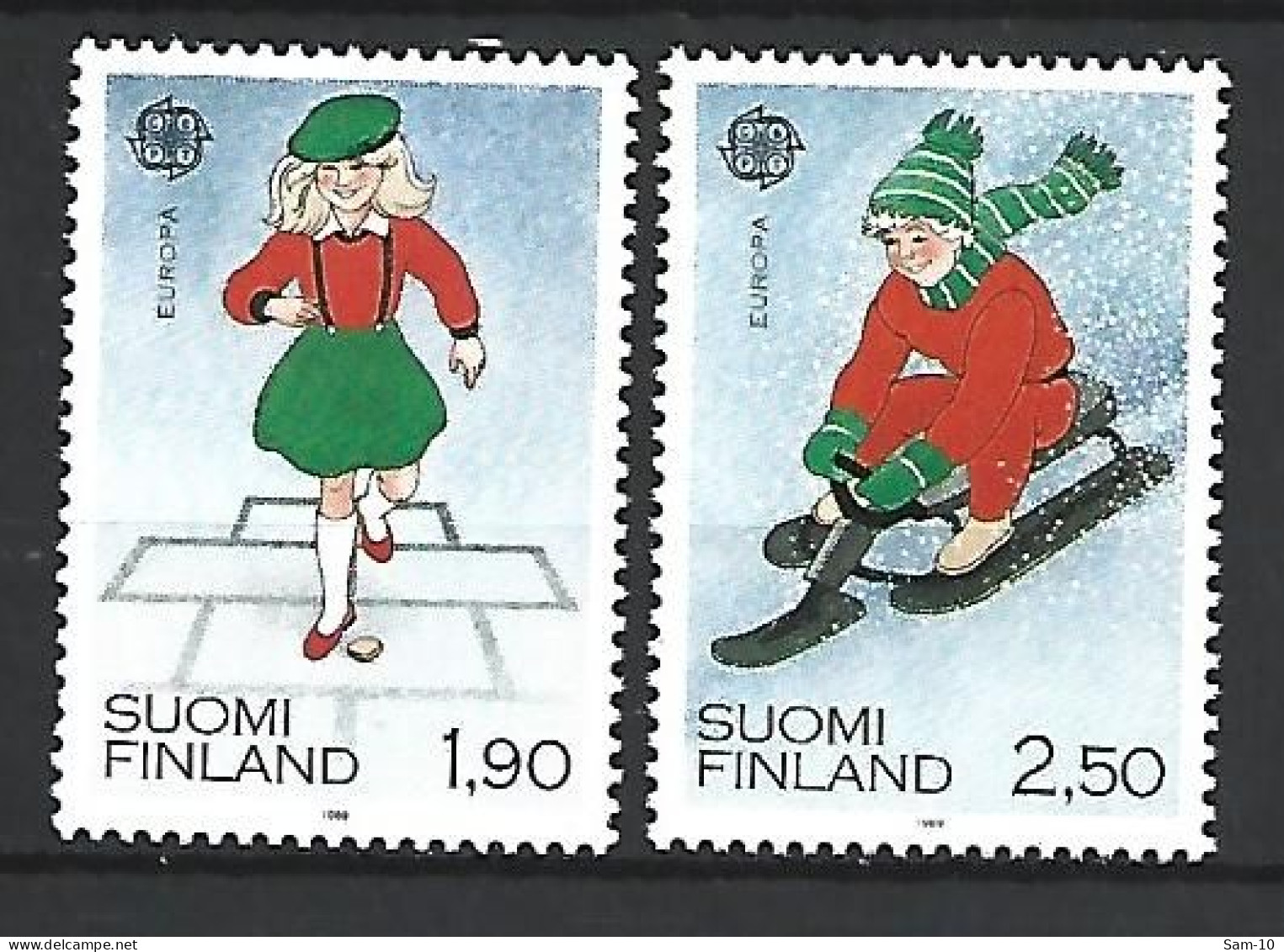 Timbre De Europa Neuf ** Finlande N 1042 / 1043 - 1989