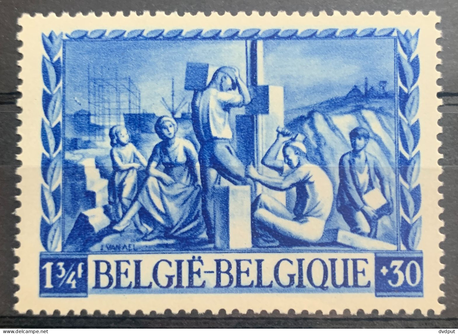 België, 1945, Nr 698, Cur 'luchtschip Links Van Stelling', Postfris ** - 1931-1960