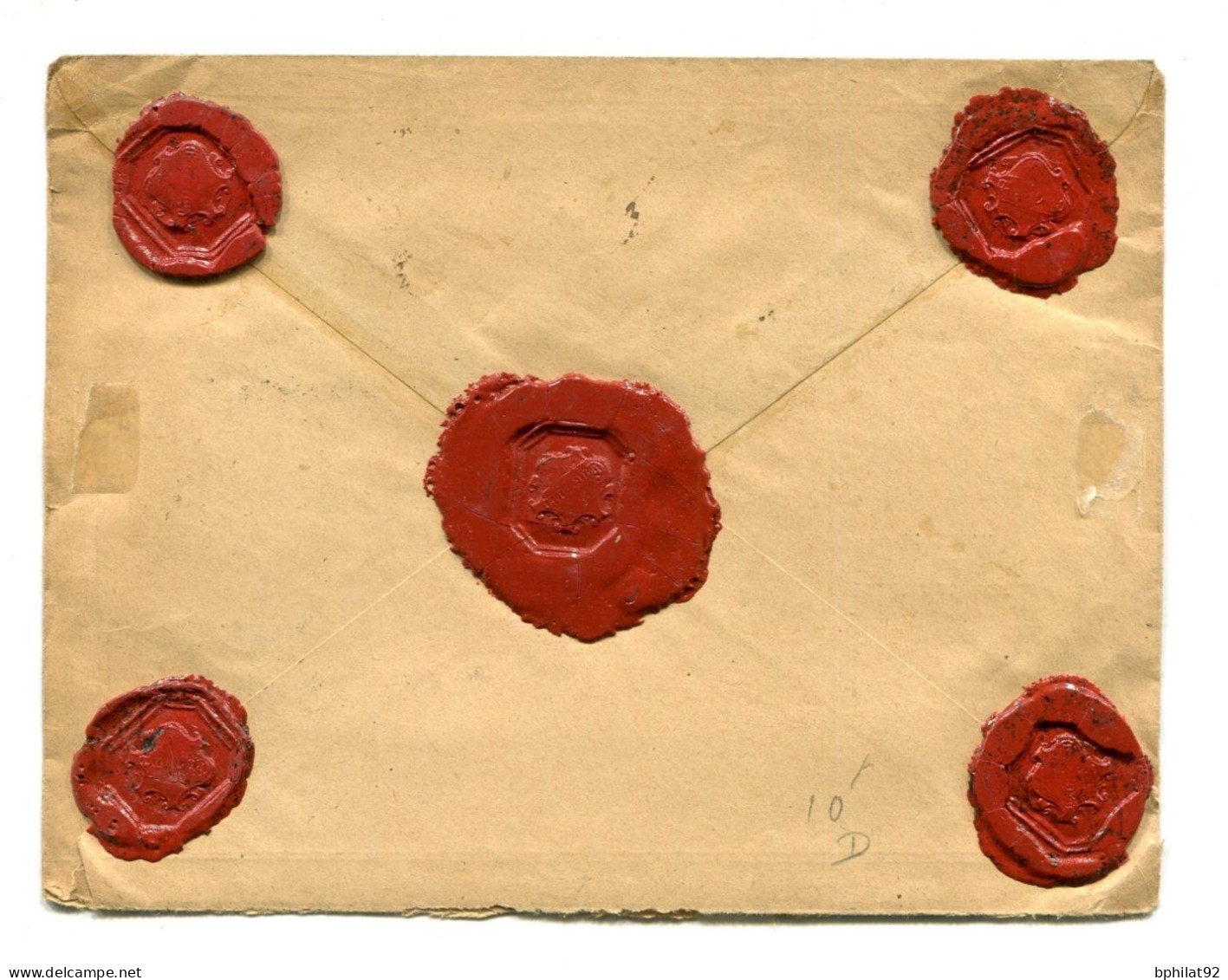 !!! ENTIER POSTAL 5C SAGE AVEC REPIQUAGE HOMMAGE AU PRESIDENT MARTYR RECOMMANDE - UTILISATION TARDIVE - Enveloppes Repiquages (avant 1995)