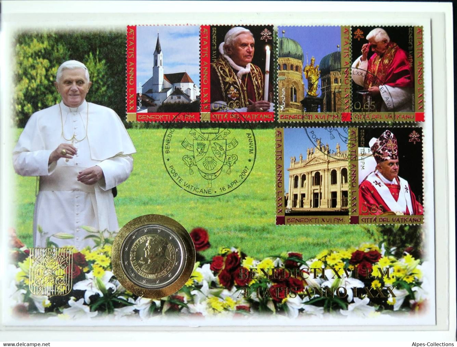 VA20007.2 - NUMISCOVER VATICAN - 2007 - 2 € Comm Anniv De Sa Sainteté Benoît XVI - Vatican