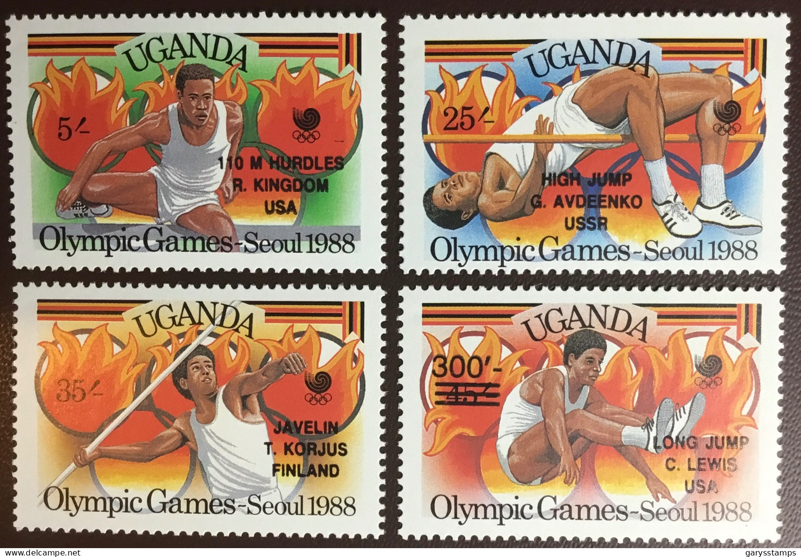 Uganda 1989 Olympic Winners MNH - Uganda (1962-...)