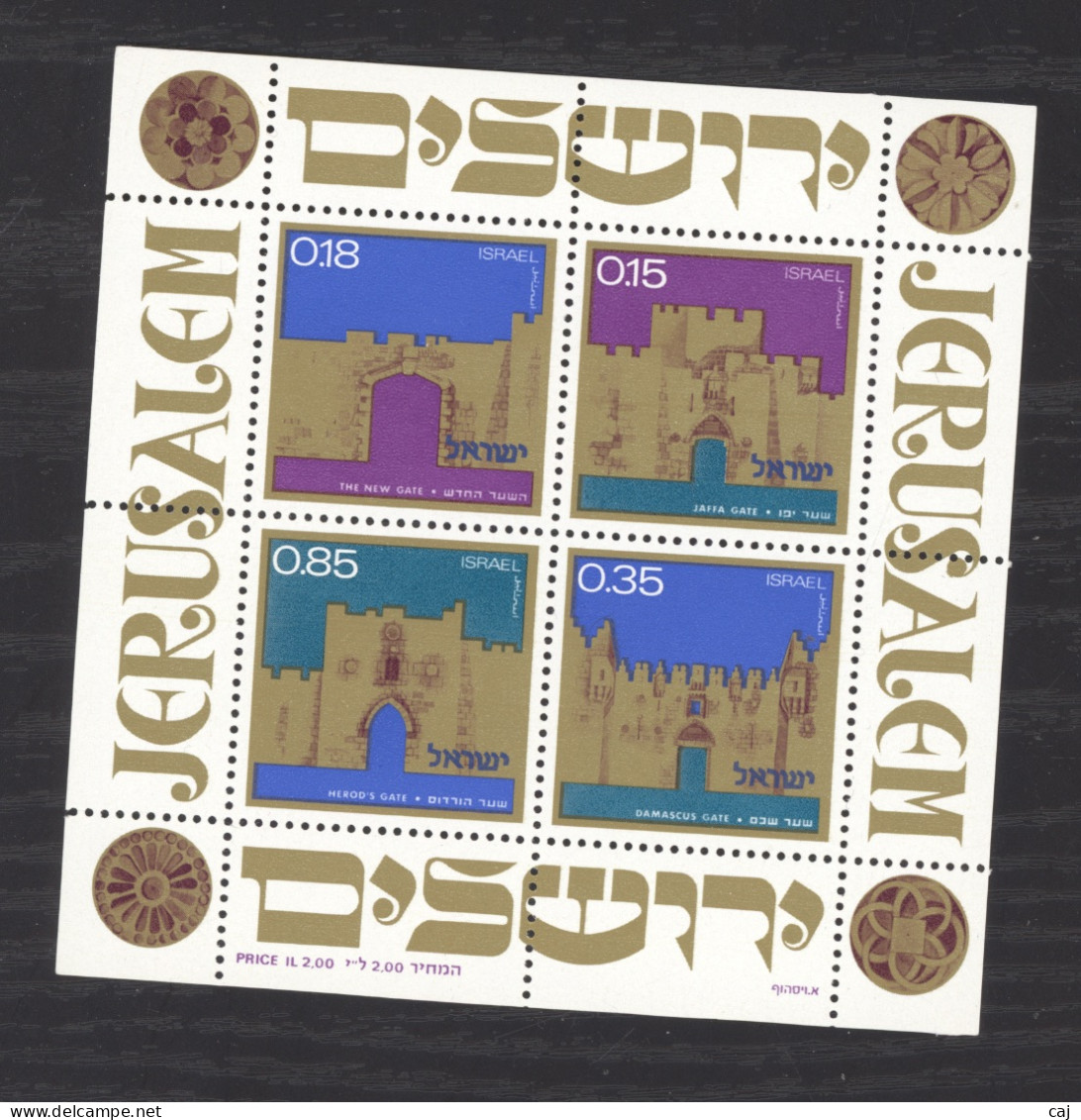 Israel  -  Blocs  :  Yv  8  ** - Blocks & Sheetlets