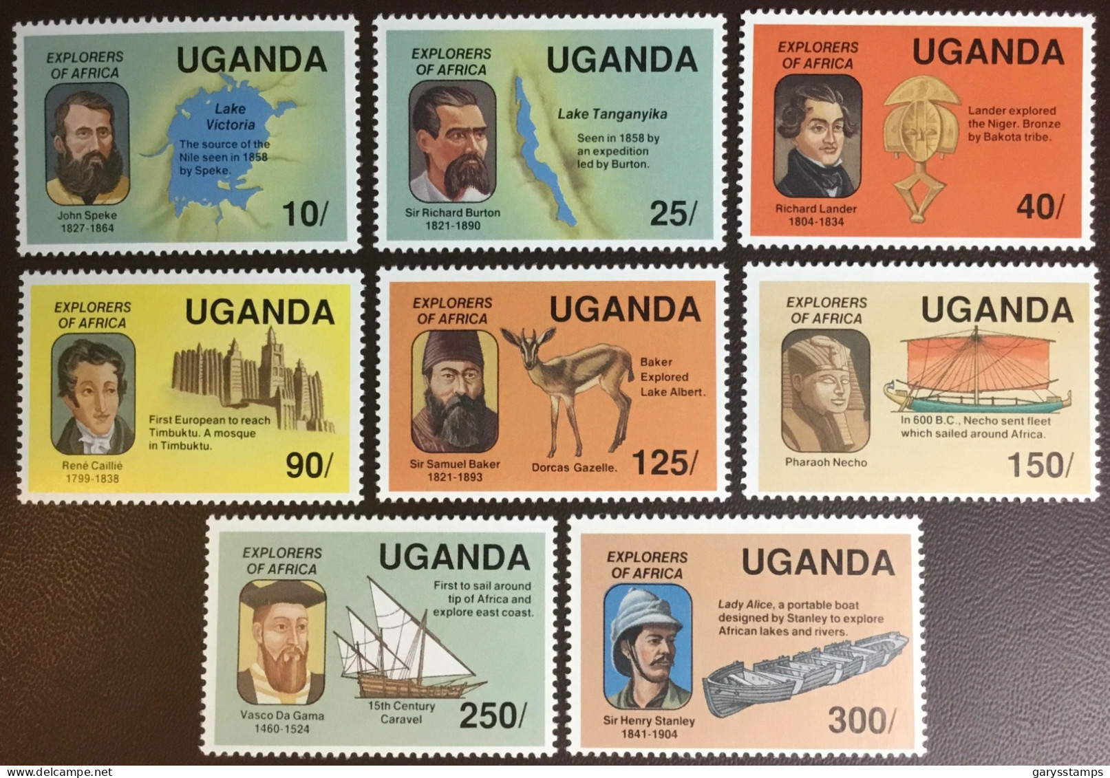 Uganda 1989 Explorers Of Africa MNH - Uganda (1962-...)