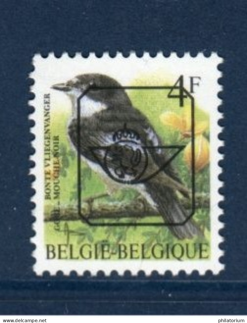 Belgique België, **, Yv Preo 498, Mi 2702V, Gobemouche Noir, - Sobreimpresos 1986-96 (Aves)