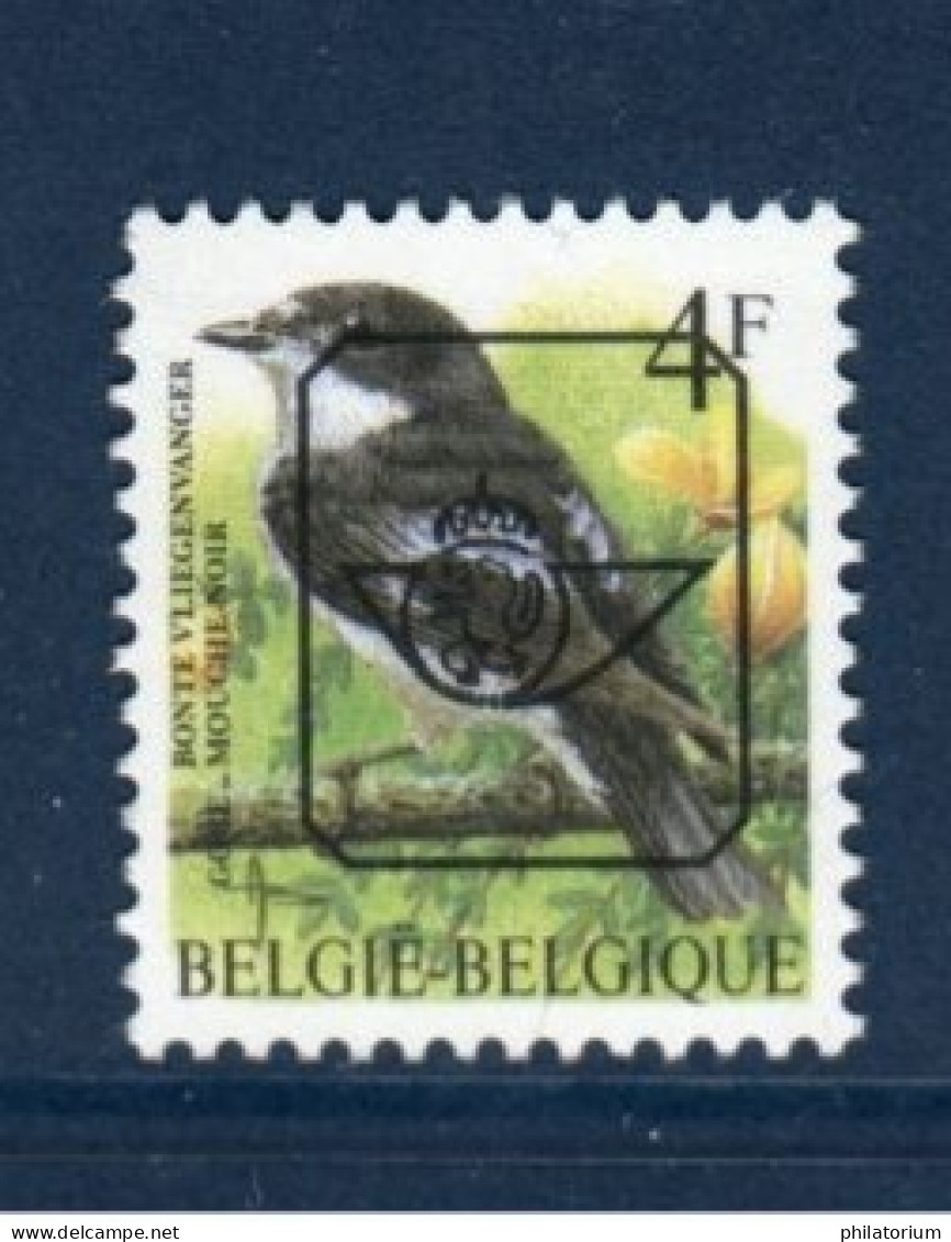 Belgique België, **, Yv Preo 498, Mi 2702V, Gobemouche Noir, - Tipo 1986-96 (Uccelli)