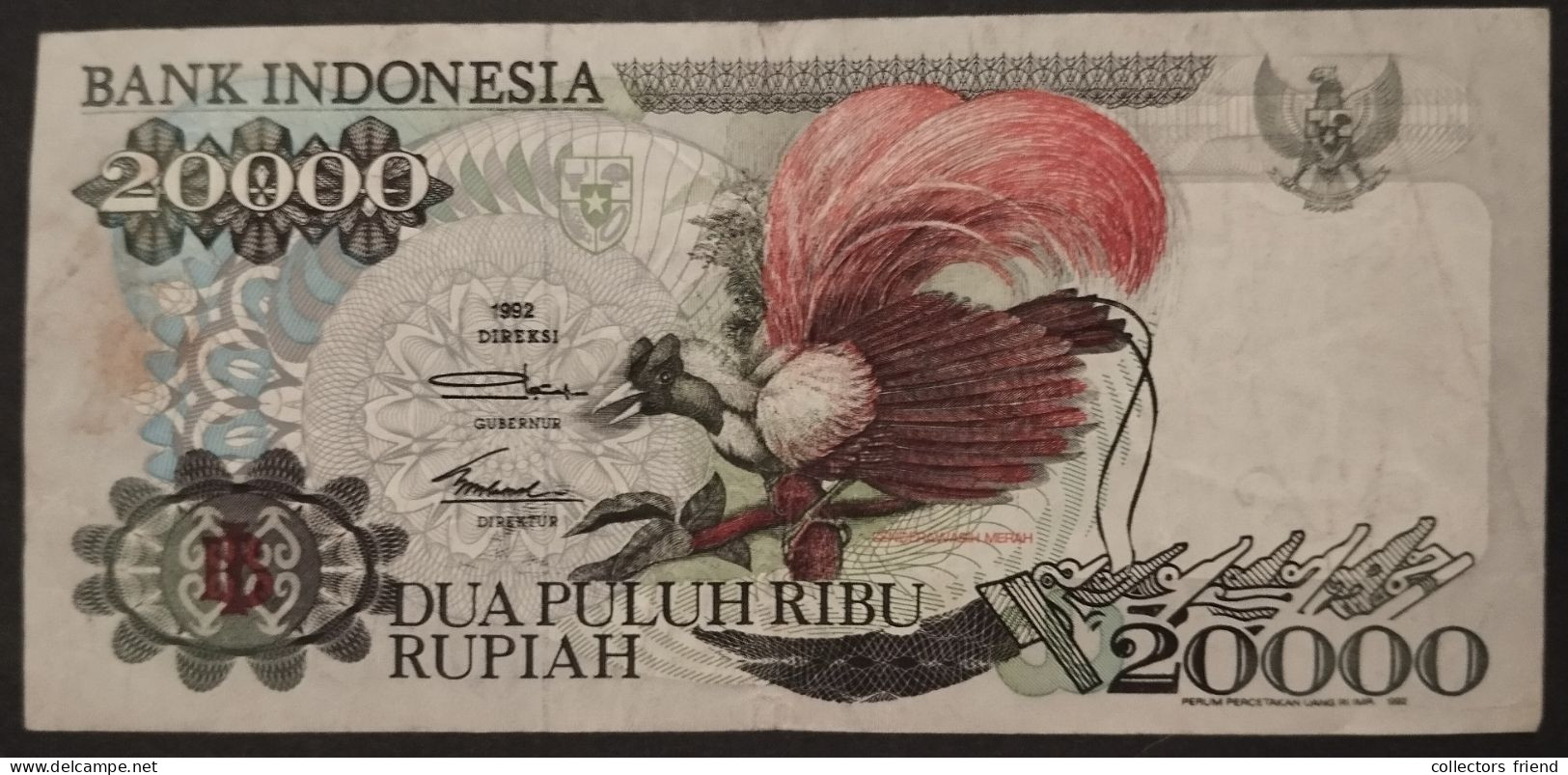 INDONESIA 20 000 RUPIAH Year 1992 - Indonesië