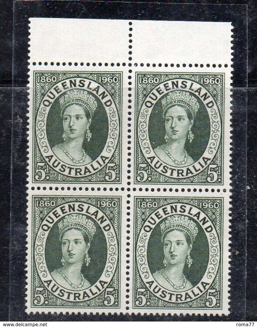 QUS121 - AUSTRALIA 1960 , Serie Yvert N. 270  In Fresche Quartine ***  (2380A) . - Mint Stamps