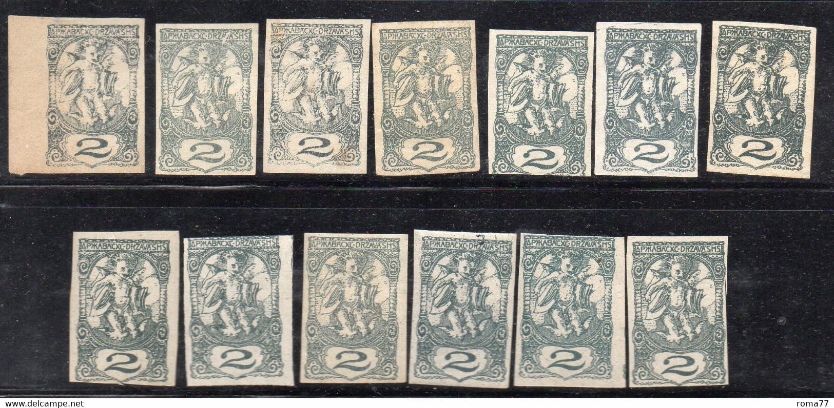 XP515 - SHS YUGOSLAVIA 1919 , Giornali 2 Heller : 13 Misti */* - Unused Stamps