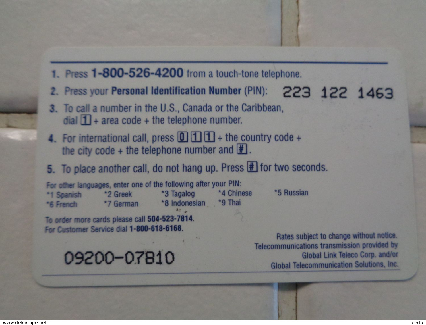 USA Phonecard - Other & Unclassified