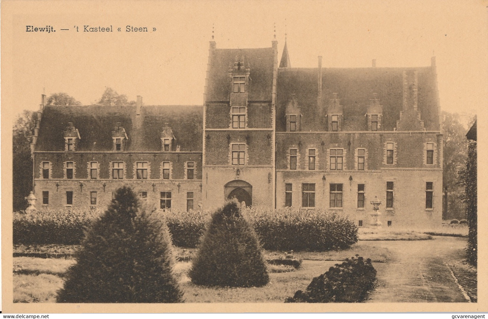 ELEWIJT  'T KASTEEL  STEEN         2 SCANS - Zemst