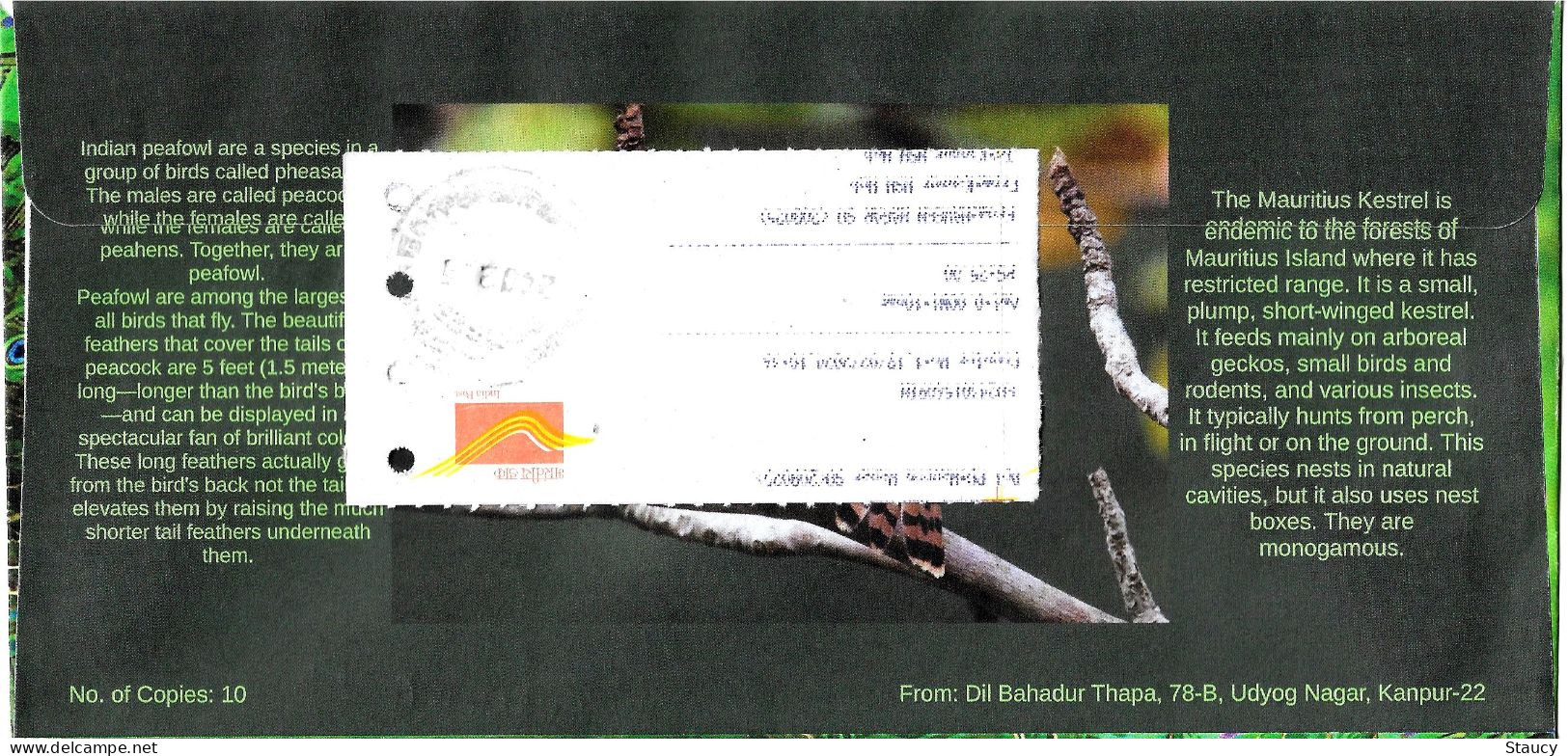 India 2023 India – Mauritius Joint Issue Souvenir Special FIRST DAY COVER FDC Registered Speed Post Postal Used Per Scan - FDC