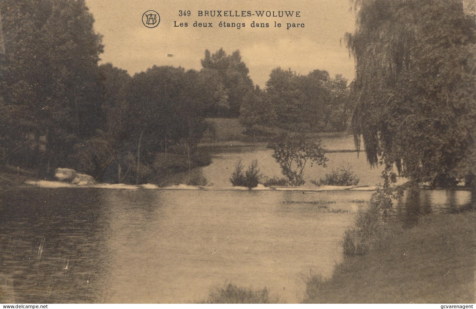 BRUXELLES  WOLUWE  LES DEUX ETANGS DANS LE PARC            2 SCANS - Woluwe-St-Pierre - St-Pieters-Woluwe