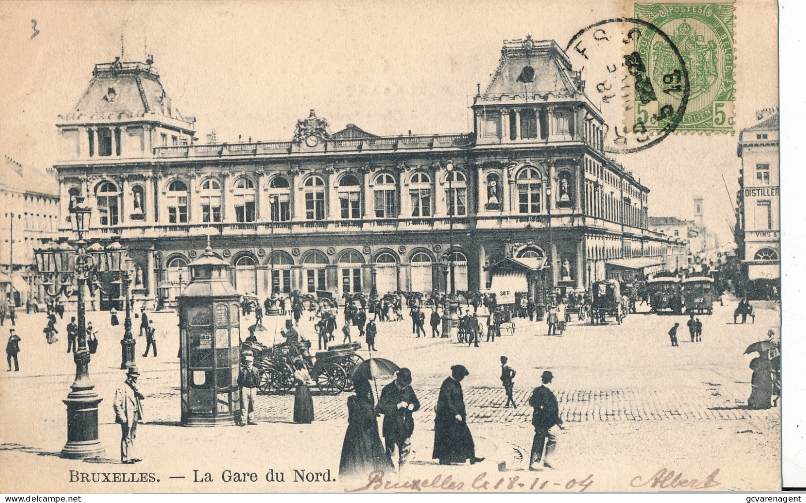 BRUXELLES   LA GARE DU NORD           2 SCANS - Chemins De Fer, Gares