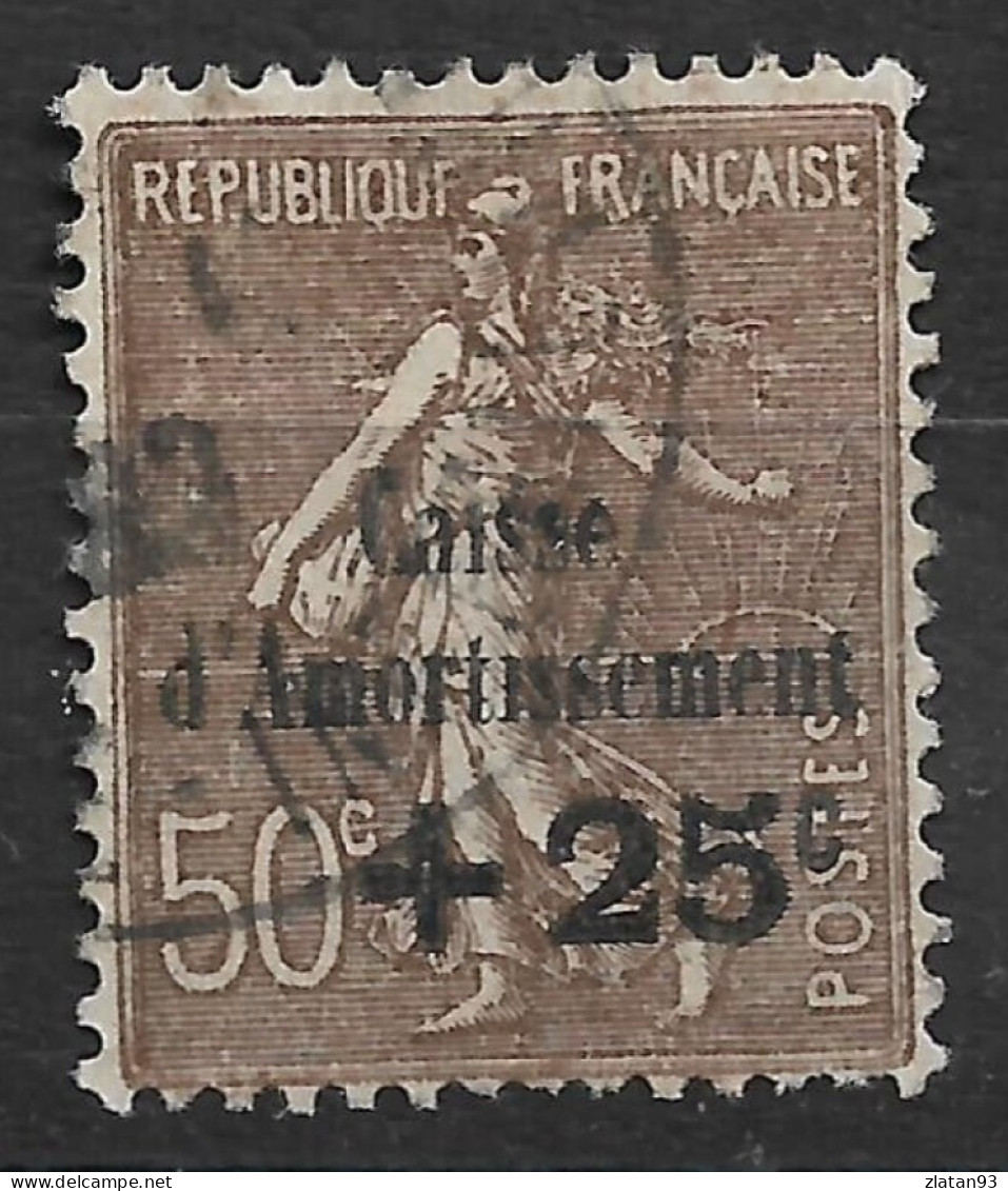 CAISSE D'AMORTISSEMENT YT N°267 Oblitéré CàD - 1927-31 Sinking Fund