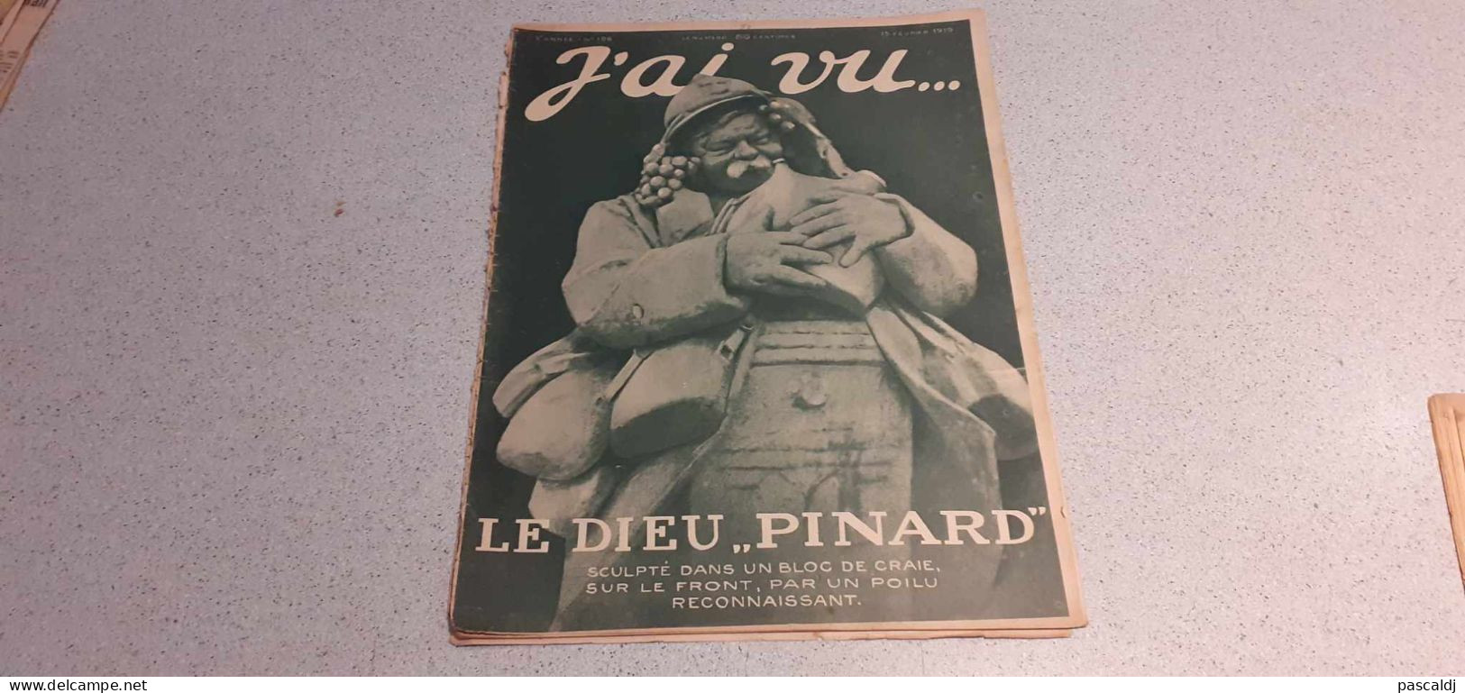 Revue - J'AI VU... - LE DIEU PINARD - N° 196 - 15/02/1919 - Bilan Des Pertes - Louis Pasteur - Etc... - French