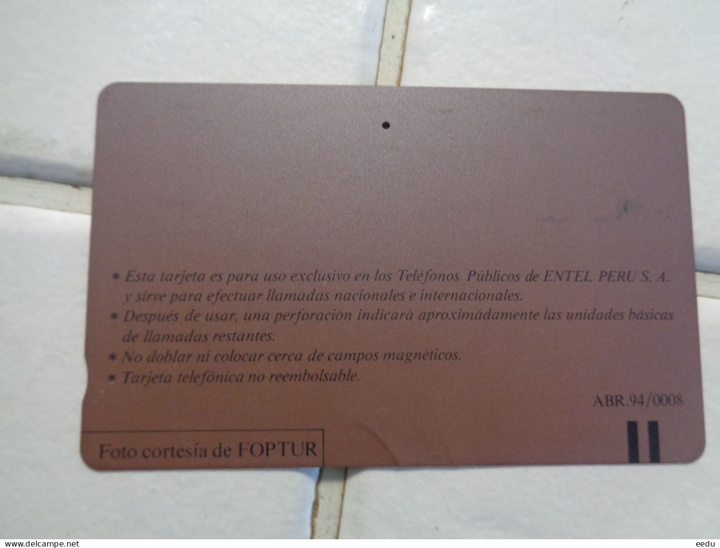 Peru Phonecard - Perú